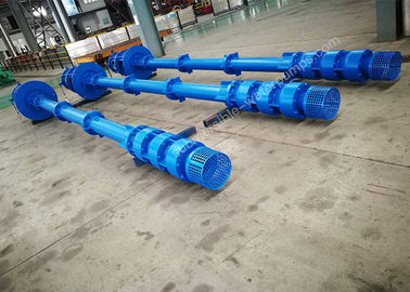 Electric Vertical Water Pump For Deep Well Multistage Structure Blue Color
