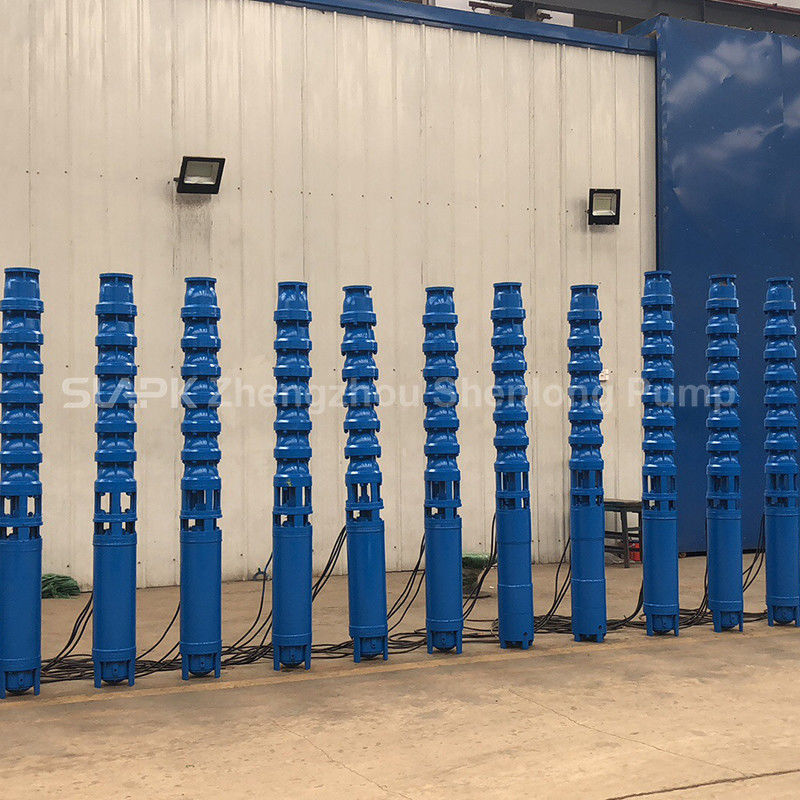 300QJ150-450/13 450m başlı derin kuyunun daldırılabilir pompası 150 m3/h Akış ve çok aşamalı santrifugal tasarım