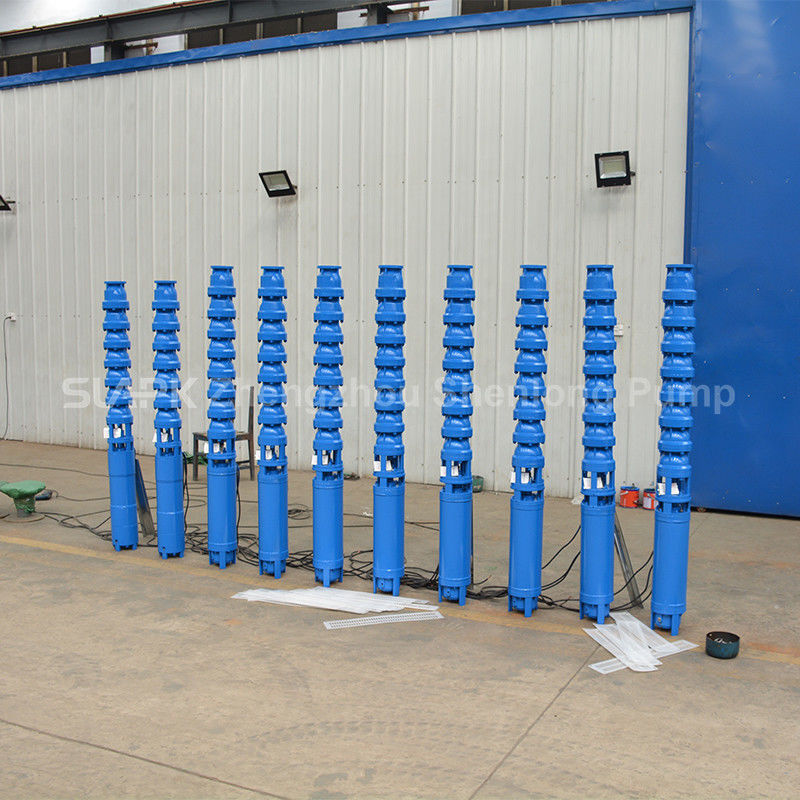 300QJ150-450/13 450m başlı derin kuyunun daldırılabilir pompası 150 m3/h Akış ve çok aşamalı santrifugal tasarım