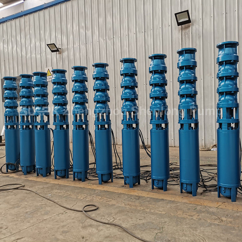 300QJ150-450/13 450m başlı derin kuyunun daldırılabilir pompası 150 m3/h Akış ve çok aşamalı santrifugal tasarım