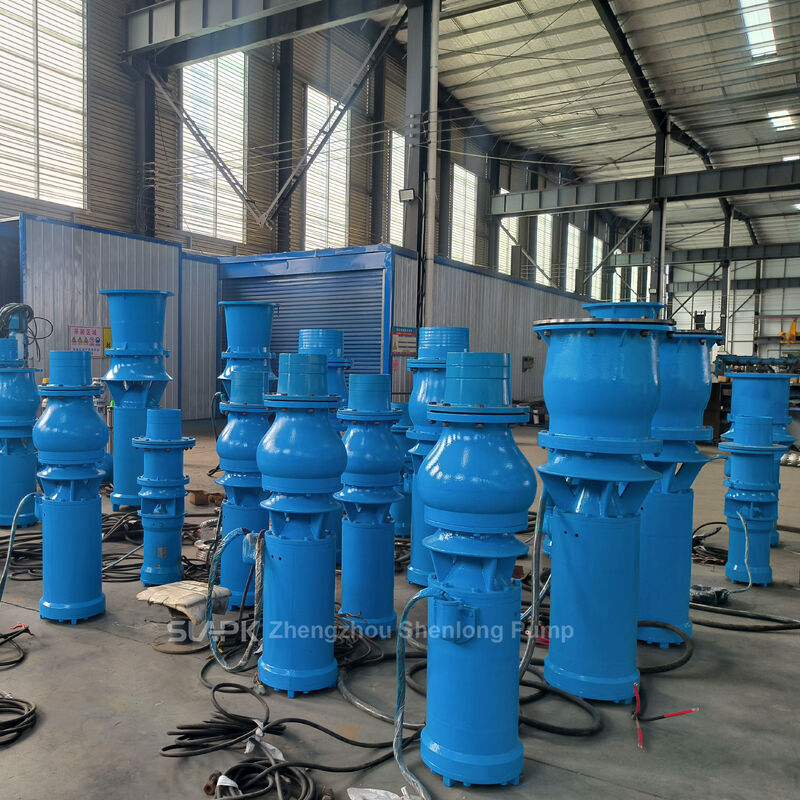 QSZ ve QSH Yüksek Akışlı Denizaltı Ekseli ve Karışık Akışlı Pompalar 260-2,880 m3/h Akış ve 7.5-55 kW Güç
