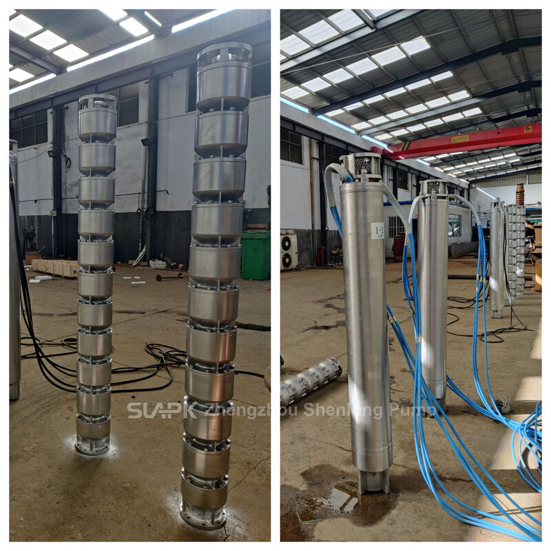 250QJH108-240-132KW Deniz suyu alımı için 240m başlı dökme paslanmaz çelik dalgıç pompası
