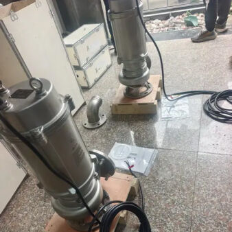 Yüksek Debili Atık Su Drenajı için Paslanmaz Çelik Dalgıç Kanalizasyon Pompası 45KW 440V 60Hz