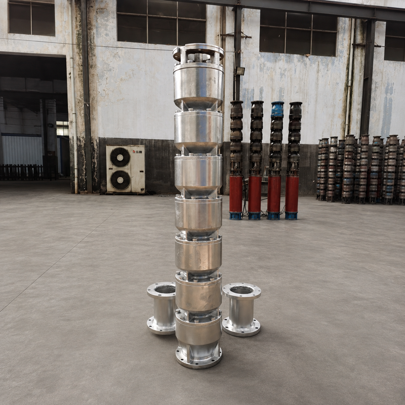 200QJH150-150-110kW Paslanmaz Çelik Derin Kuyu Pompası Derin kuyular ve mühendislik su sistemleri için yüksek akışlı, yüksek başlı pompalama
