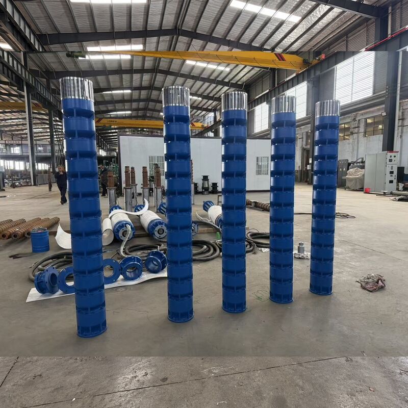 Boksit Madeni Drenajı İçin Paslanmaz Çelik Pervaneli 300KW Yüksek Gerilim Dalgıç Su Pompası