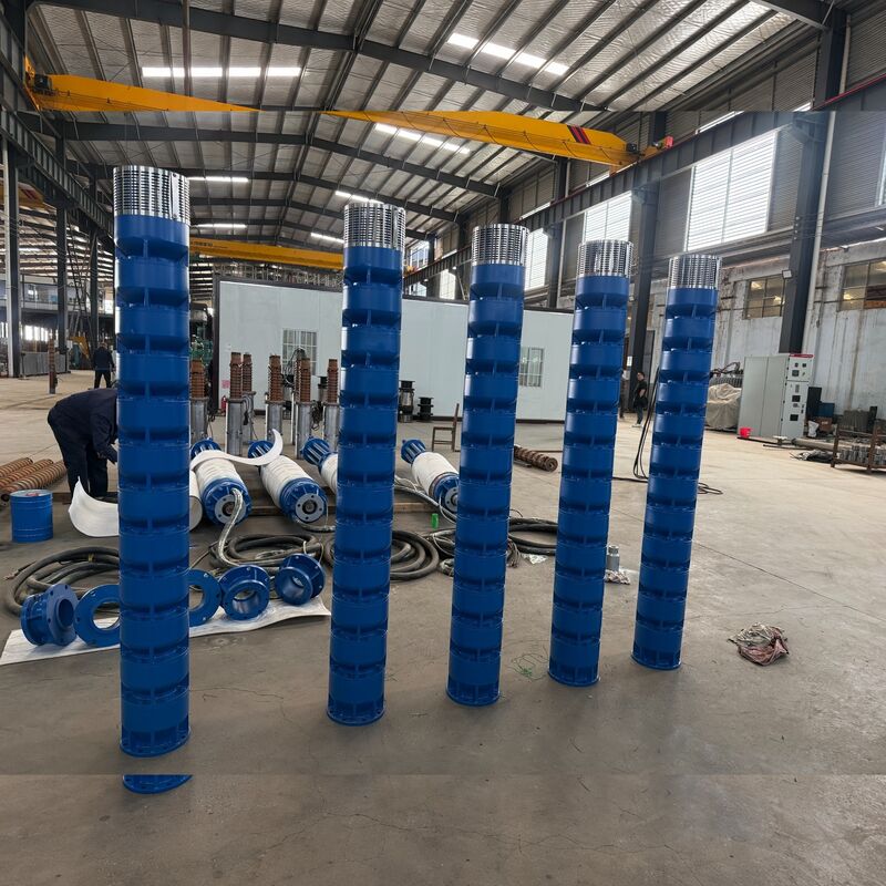 Boksit Madeni Drenajı İçin Paslanmaz Çelik Pervaneli 300KW Yüksek Gerilim Dalgıç Su Pompası
